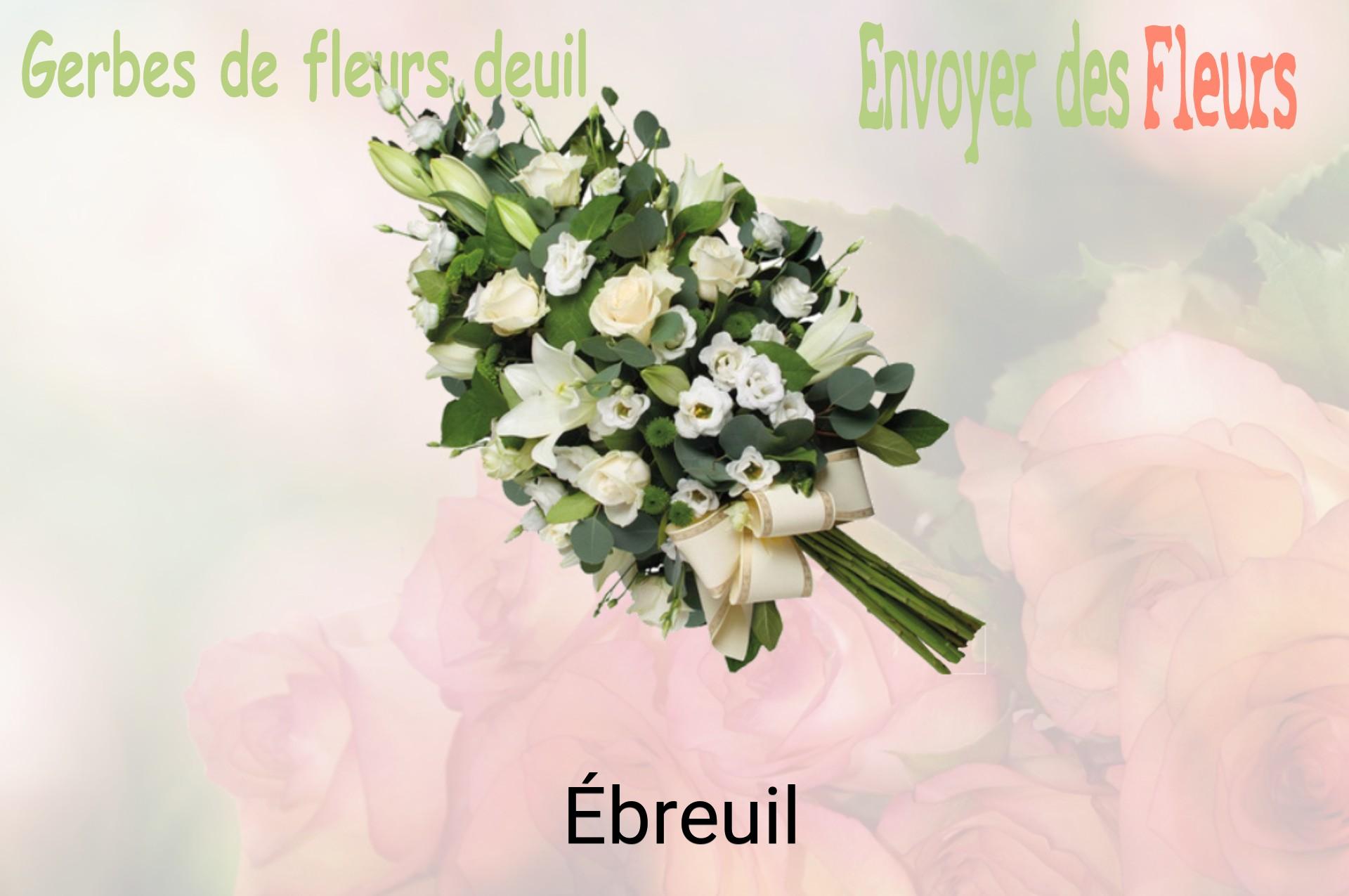 Gerbe de fleurs de deuil livrée à Ébreuil
